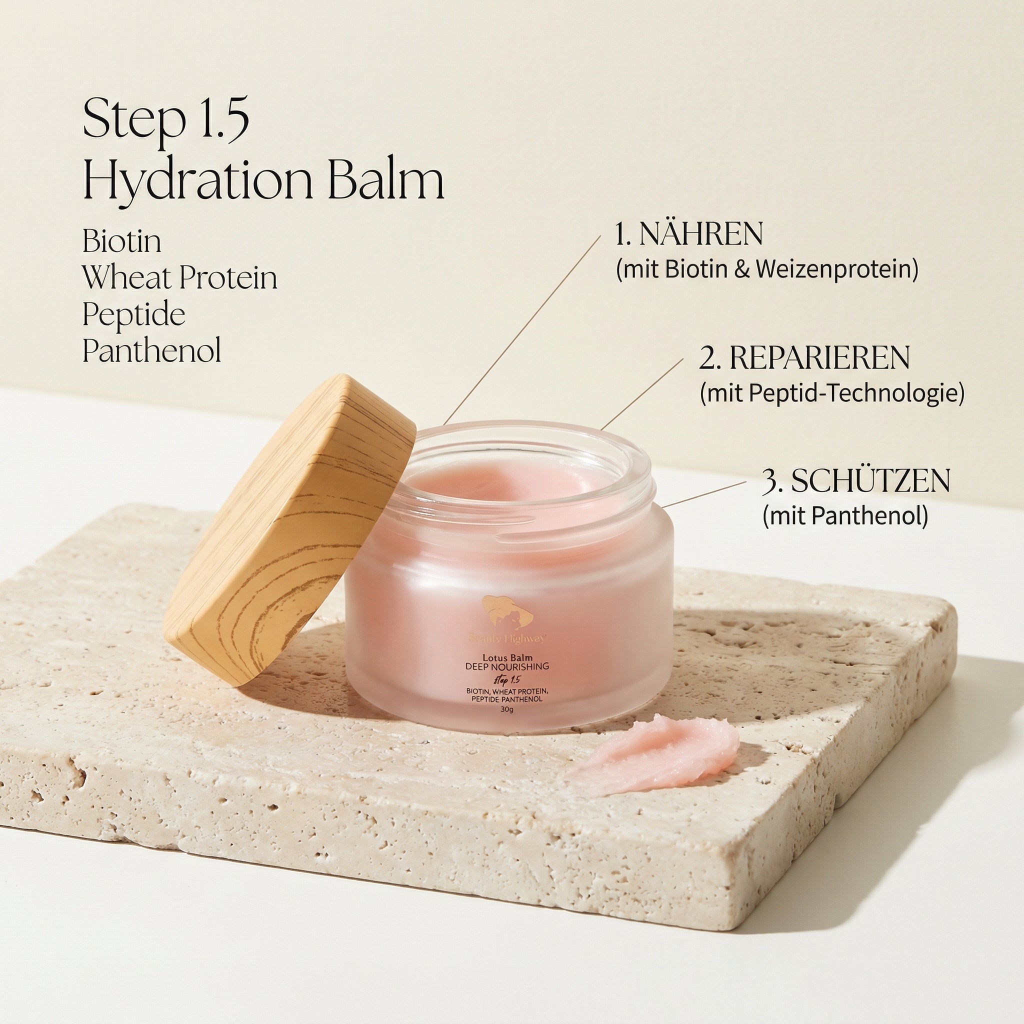 Brow & Lash Balm Step 1.5 Hydration Biotin Peptide Panthenol