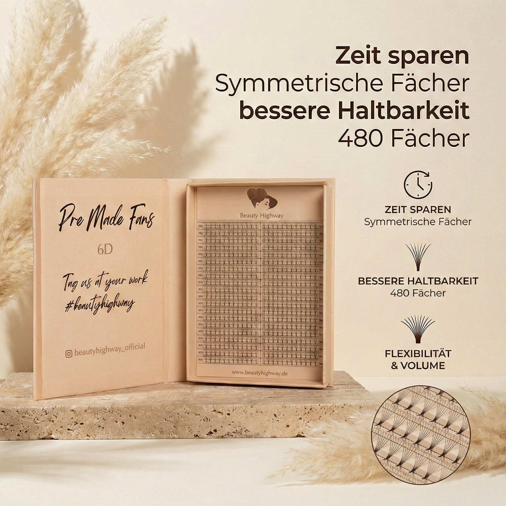 Fertig Fächer Wimpern 6D XXL Box Premade Fans