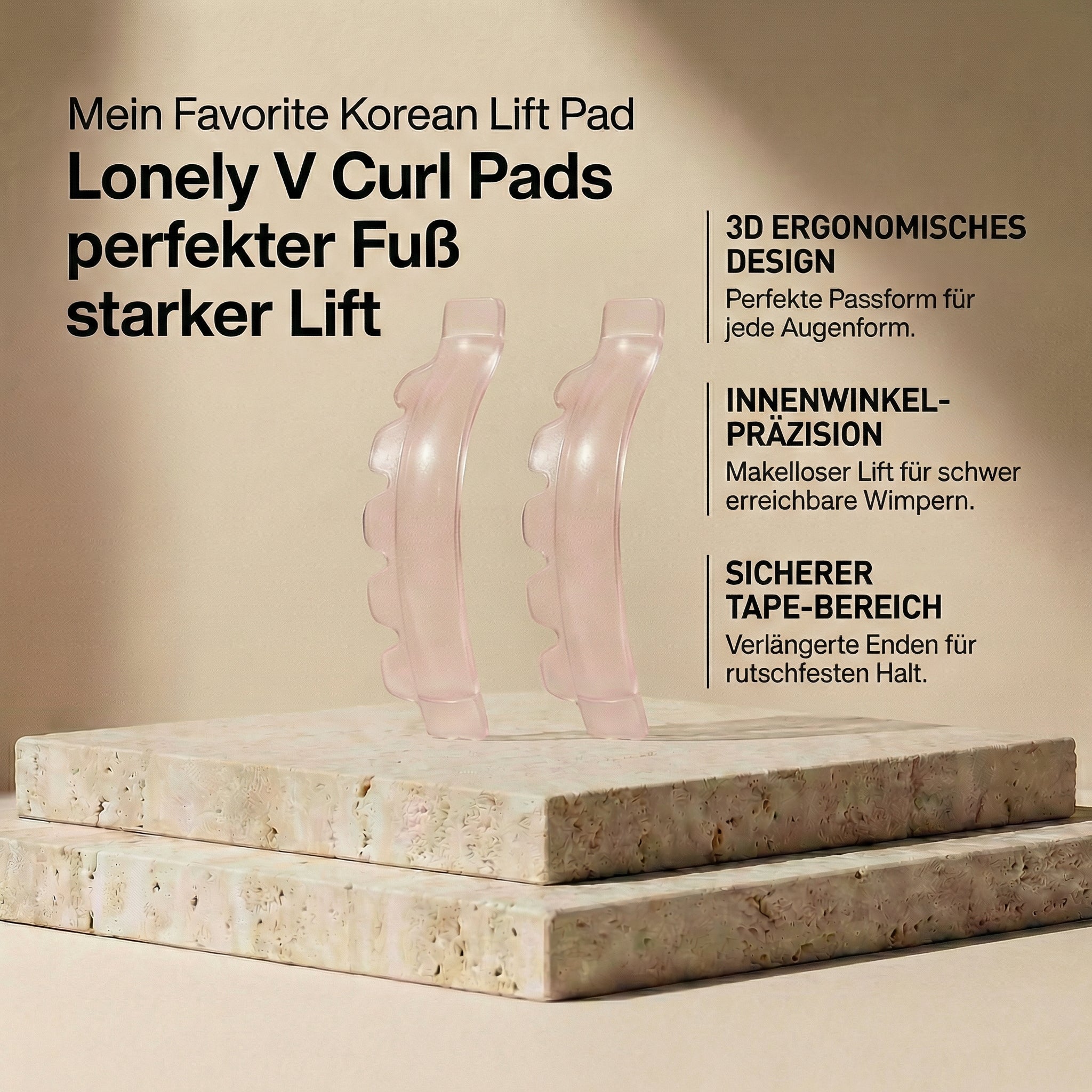 Silikon Pads Downdrop V Curl Pads Lonely 6 Größen