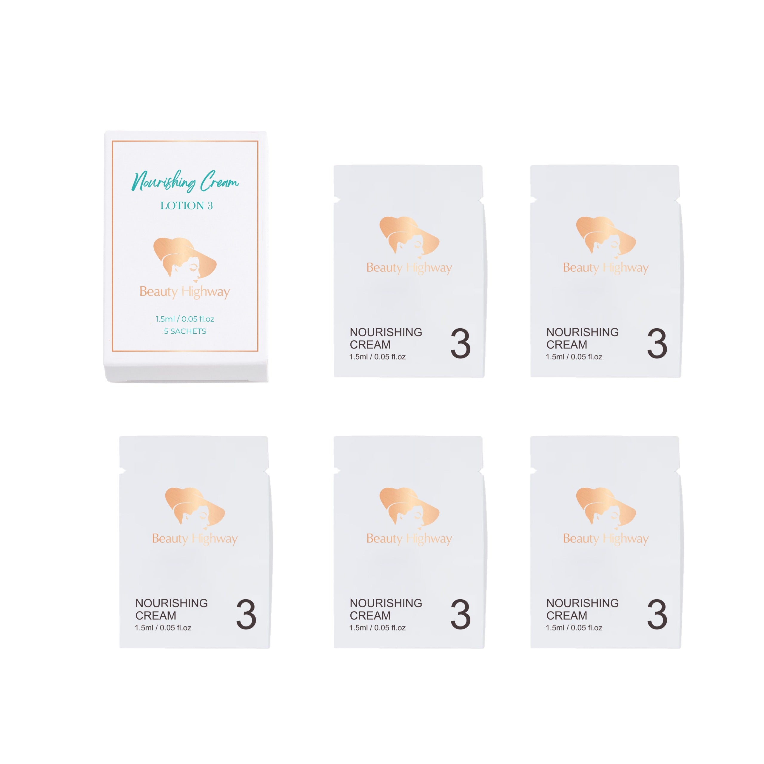 Lashlifting Lotion 3 Pflege Sachets 5 Stück jeweils 1.5ml Basis Wimpernlifting