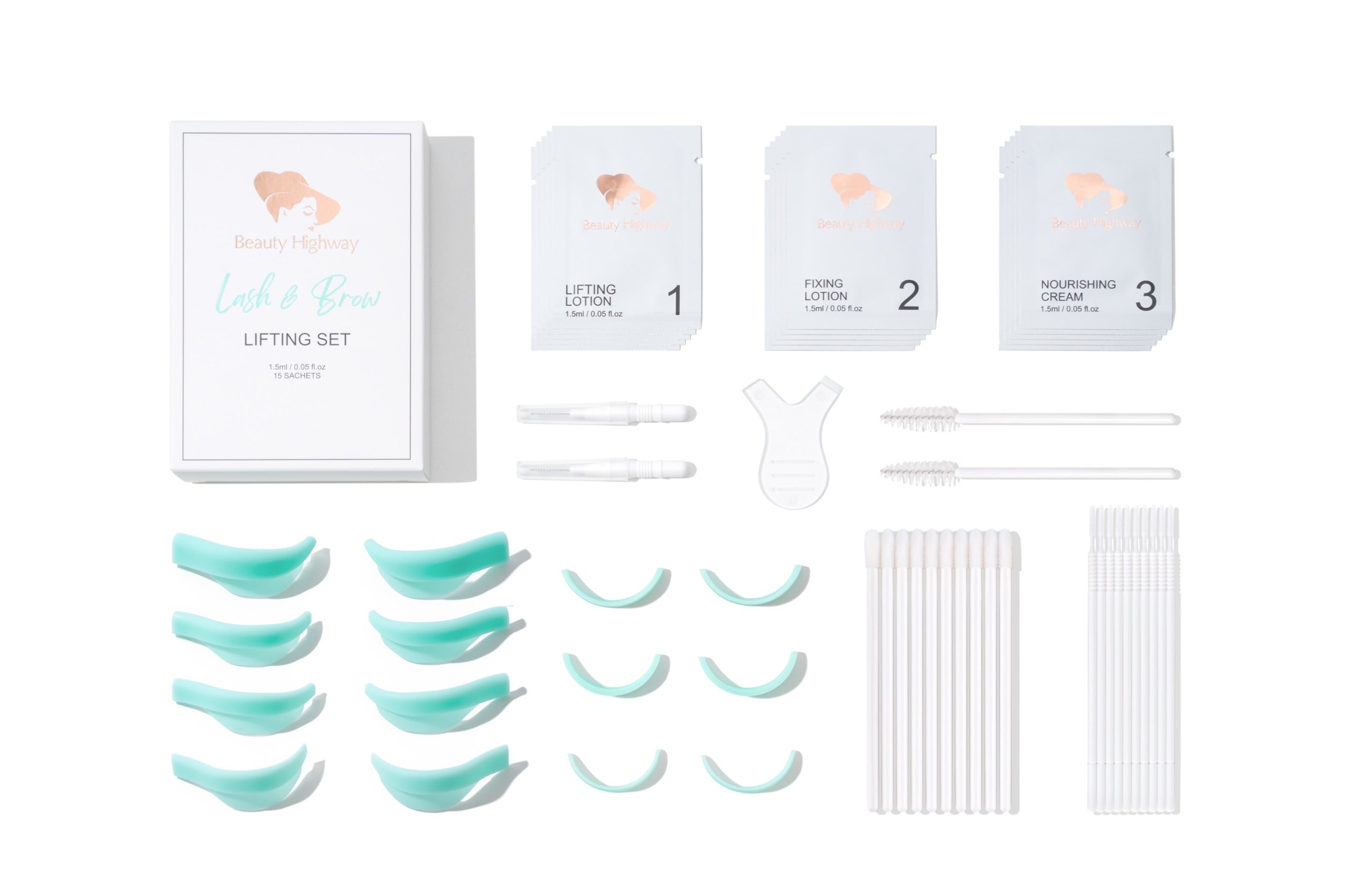 Lashlifting & Browlifting XXL Packung 5 Sachets a 1,5ml