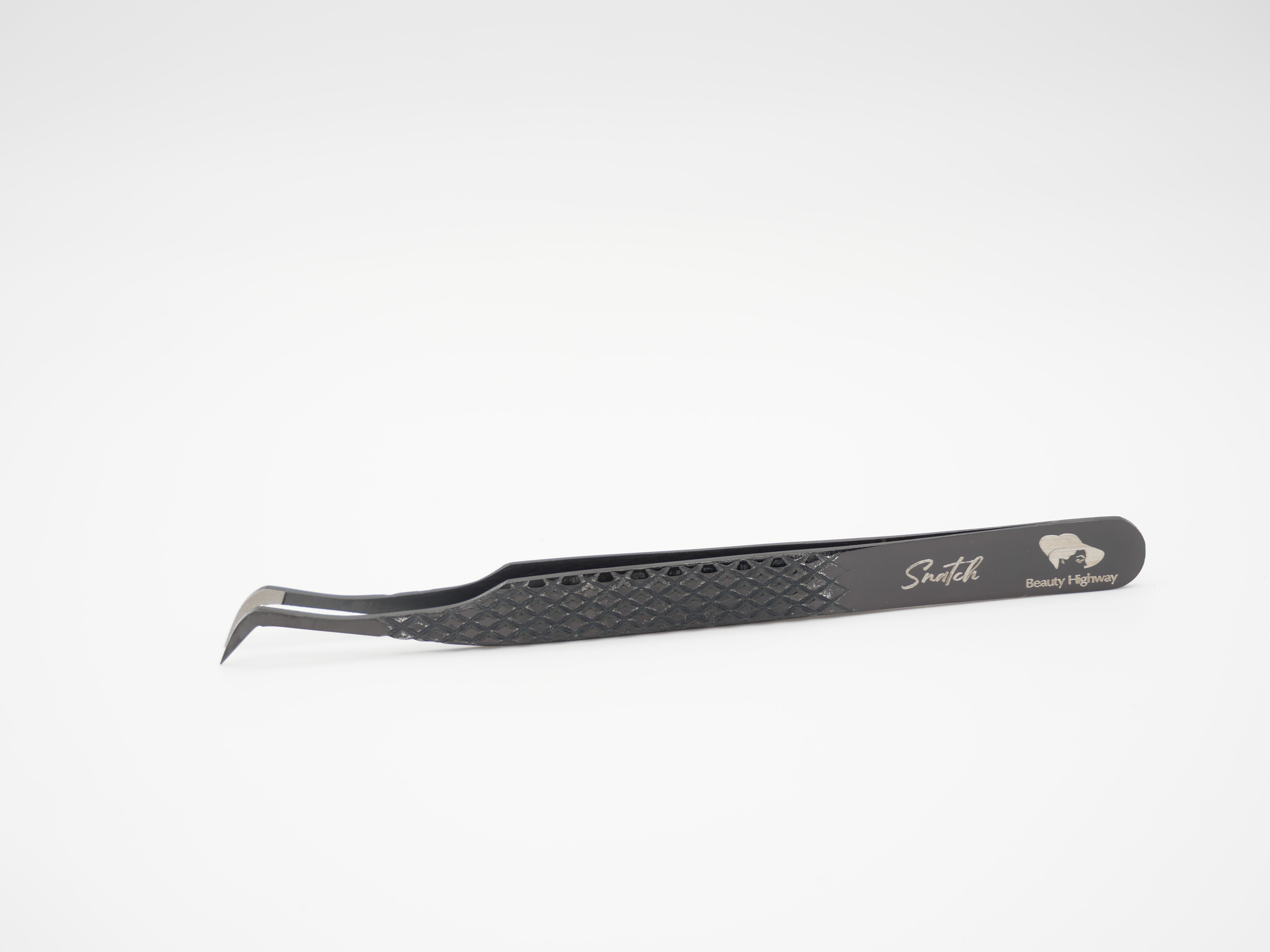 Volumen Wimpernverlängerung Pinzetten mit Textur für Grip Black