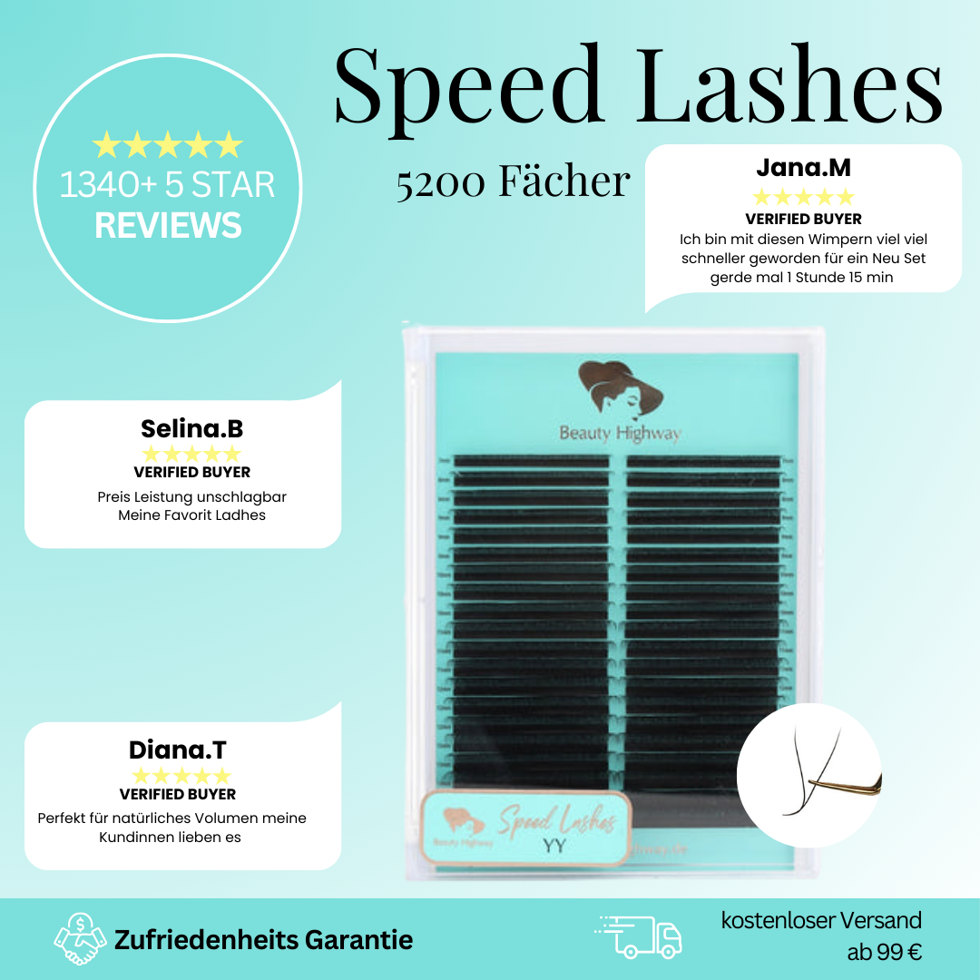 YY Lashes Fertig Fächer XL Box
