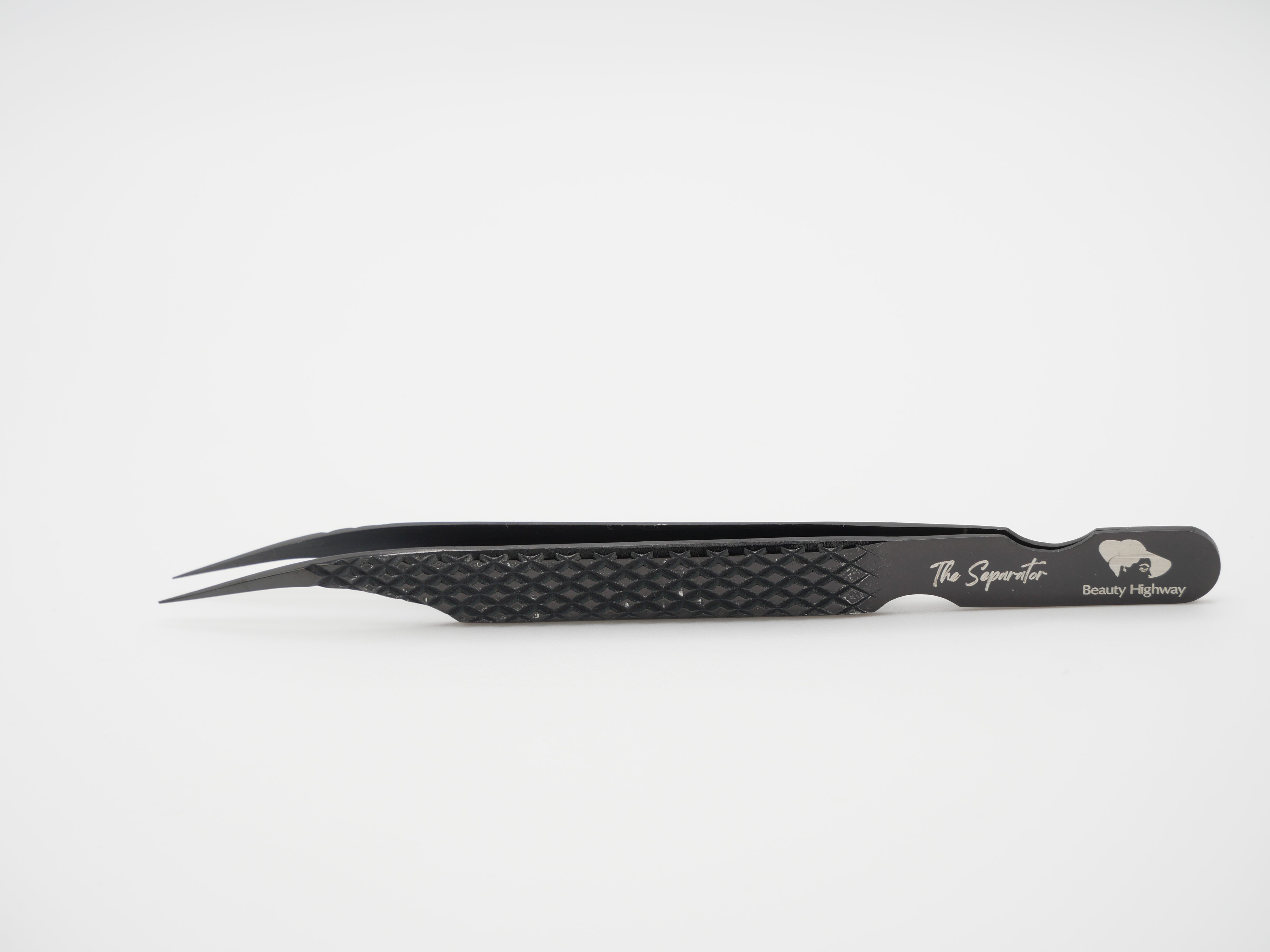 Volumen Wimpernverlängerung Pinzetten mit Textur für Grip Black