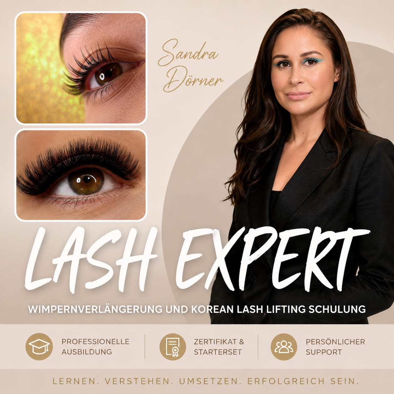 Wimpernverlängerung 1:1 & Volumen + Lashlifting & Browlifting Schulung