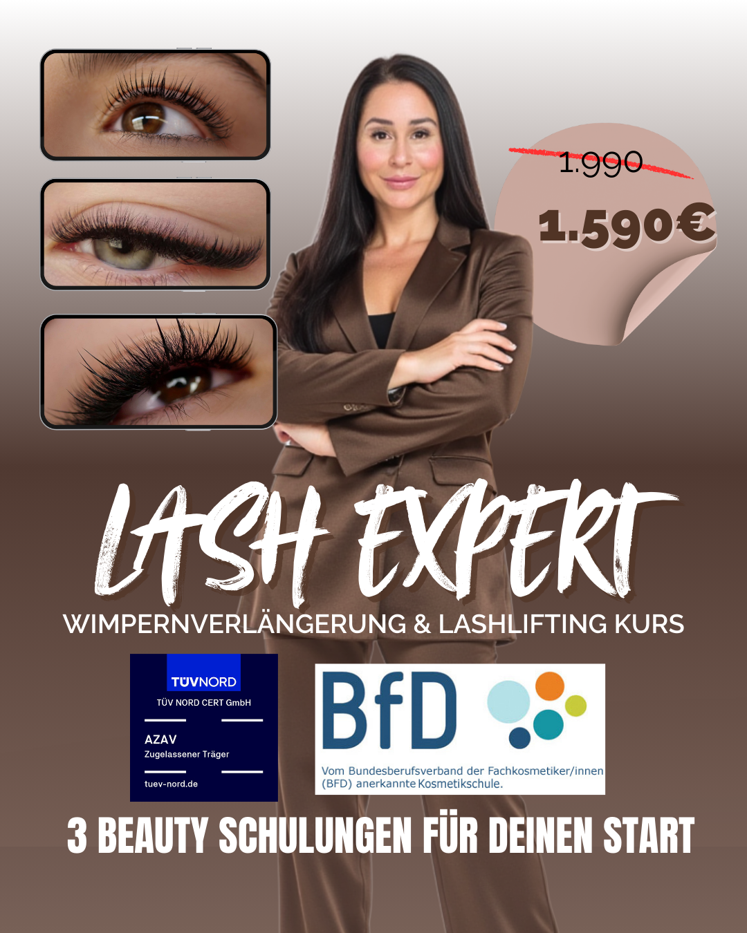 Wimpernverlängerung Schulung 