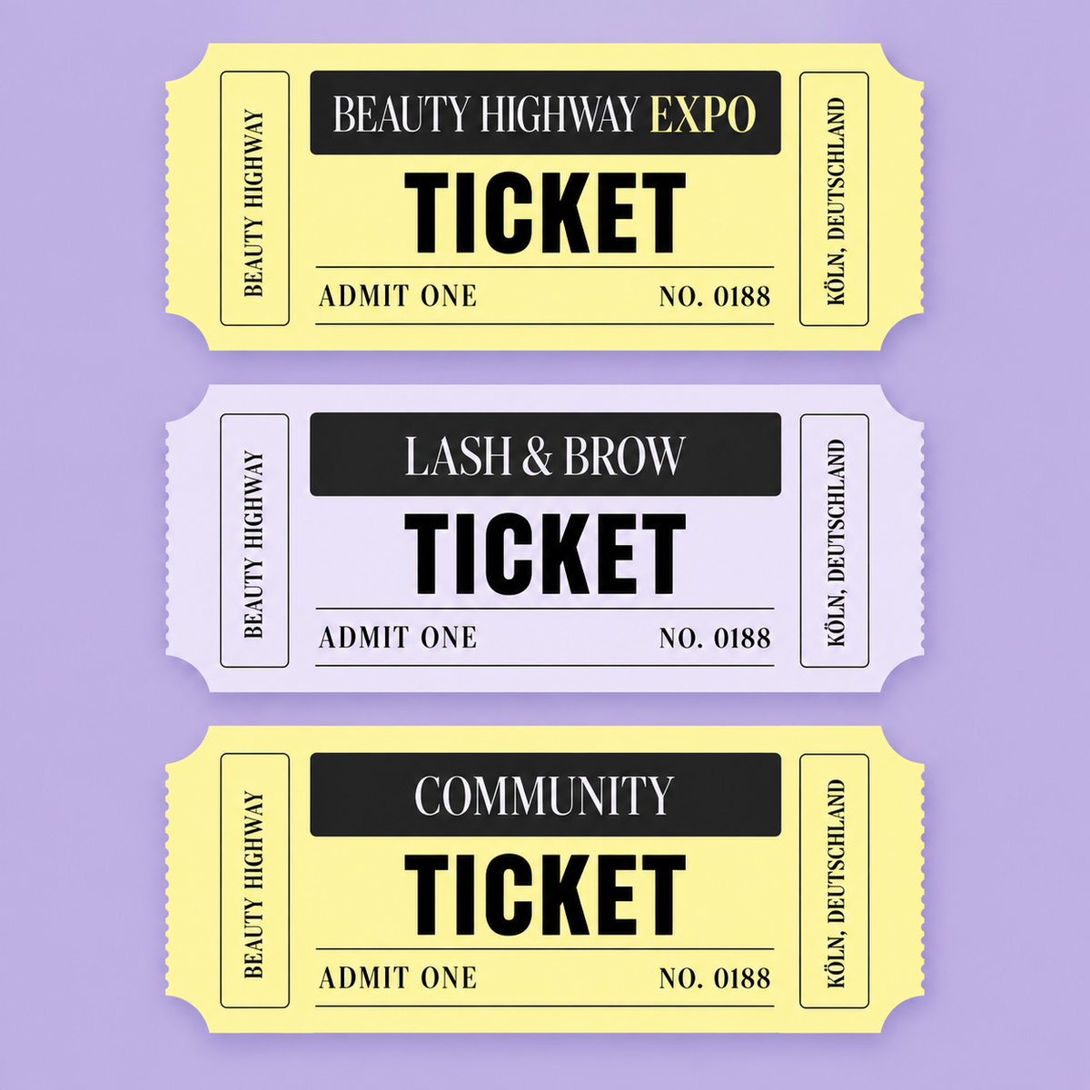 Beauty Highway Expo Lash & Brow Event 2027  Köln Termin Folgt   1Tages Ticket Early Bird