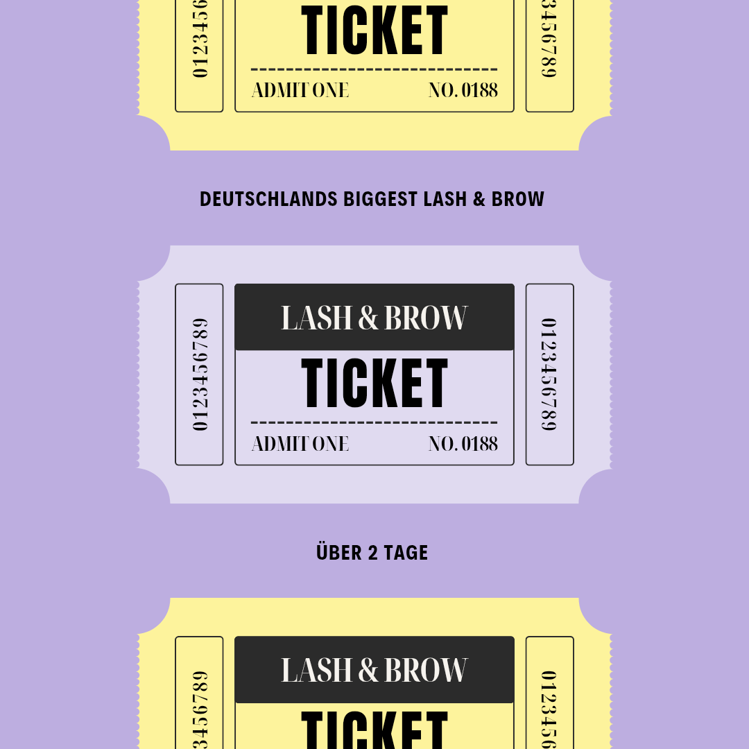 Lash & Brow Event 12-13 September Köln 2026  1 Tages Ticket Flex Ticket bleibt flexibel Early Bird