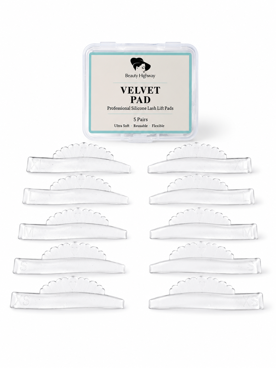 Lifting Pads Sticky C Curl selbsthaftend 5 Größen für  Korean & Basis Lifting